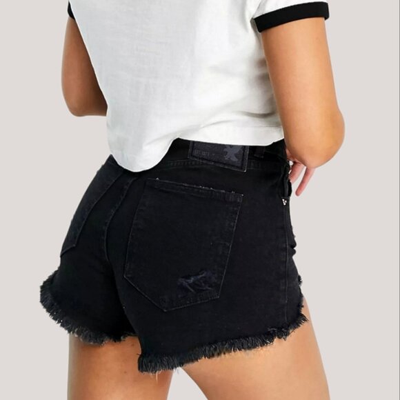 AEO- Hi-Rise Festival Fringe Shorts-Rare- NWT- Size 00 - Picture 3 of 15